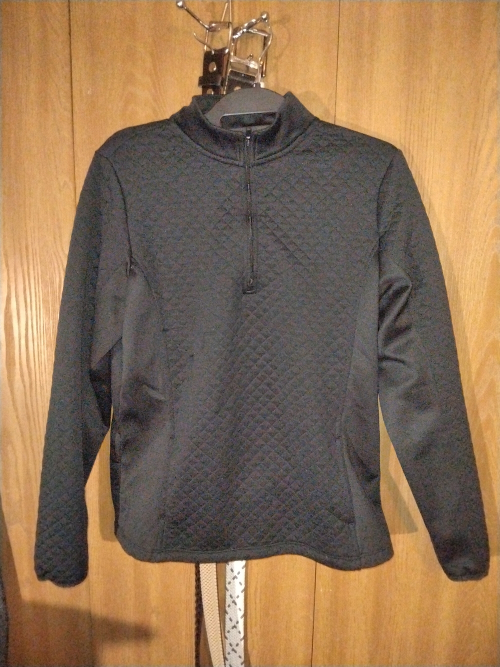 PGA Tour Black Performance Pullover 1/4 Zip - Sm